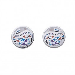 Eye pin earrings