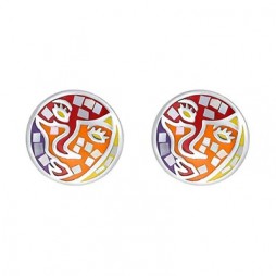 Eye pin earrings