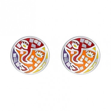 Eye pin earrings