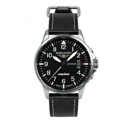 Bauhaus Aviation Tornado Herrenuhr Automatik 27602 mit Datum und Lederarmband