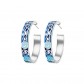 Trencadis hopp earrings Blau