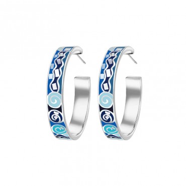 Trencadis hopp earrings Blau