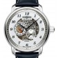 Zeppelin Herrenuhr Automatik 86583 mit skelettiertem Ziffernblatt Lederarmband