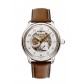 Zeppelin Herrenuhr Automatik 86581 mit skelettiertem Ziffernblatt Lederarmband