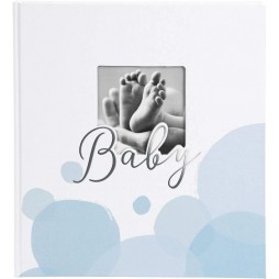 Goldbuch 15193 Babyalbum Baby Bubbles blue ! , 30x31 cm 60 Seiten mit 4 illustrierte Seiten