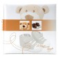 Goldbuch Taufalbum Fotoalbum Trendbär 25x25 cm , 60 weiße Seiten 24255