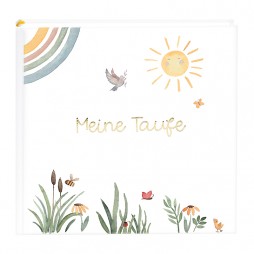 Goldbuch Taufalbum Fotoalbum voller Wunder - Wiese 25x25 cm , 60 weiße Seiten 24255