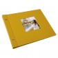 Goldbuch Schraubalbum Bella Vista senf * 26720 30x25 cm , 40 schwarze Seiten