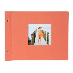 Goldbuch Schraubalbum Bella Vista lachs * 26780 30x25 cm , 40 schwarze Seiten