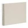 Goldbuch 25323 Spiralalbum Bella Vista sandgrau 35x30 cm weiße Seiten