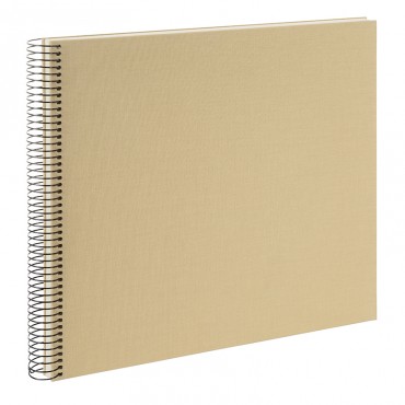 Goldbuch 25606 Spiralalbum Bella Vista beige 35x30 cm weiße Seiten