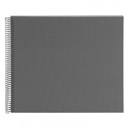 Goldbuch 25325 Spiralalbum Bella Vista grau 35x30 cm weiße Seiten