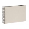 Goldbuch 20923 Spiralalbum Bella Vista sandgrau 23x17 cm , 40 schwarze Seiten
