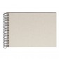Goldbuch 20923 Spiralalbum Bella Vista sandgrau 23x17 cm , 40 schwarze Seiten