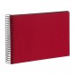 Goldbuch 20993 Spiralalbum Bella Vista rot 23x17 cm , 40 schwarze Seiten