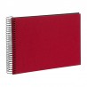 Goldbuch 20993 Spiralalbum Bella Vista rot 23x17 cm , 40 schwarze Seiten