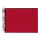 Goldbuch 20993 Spiralalbum Bella Vista rot 23x17 cm , 40 schwarze Seiten