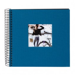 Goldbuch 12730 Spiralalbum Bella Vista petrol 20x20 cm schwarze Seiten