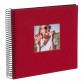 Goldbuch 12773 Spiralalbum Bella Vista rot 20x20 cm schwarze Seiten