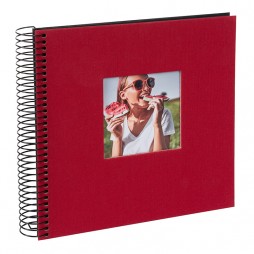 Goldbuch 12773 Spiralalbum Bella Vista rot 20x20 cm schwarze Seiten