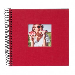 Goldbuch 12773 Spiralalbum Bella Vista rot 20x20 cm schwarze Seiten