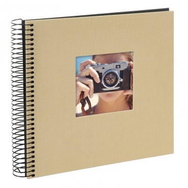 Goldbuch 12506 Spiralalbum Bella Vista beige 20x20 cm schwarze Seiten