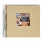 Goldbuch 12506 Spiralalbum Bella Vista beige 20x20 cm schwarze Seiten