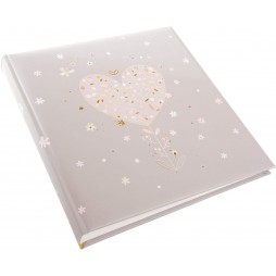 Goldbuch 48184 Hochzeit Gästebuch Elegant Heart mit Reliefprägung 23x25 cm 176 Seiten