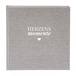 Goldbuch 27616 Fotoalbum Linum 2.0 Herzensmomente 30x31 cm mit 60 Seiten