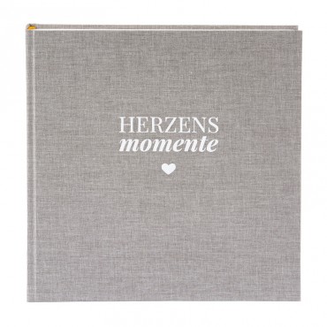 Goldbuch 27616 Fotoalbum Linum 2.0 Herzensmomente 30x31 cm mit 60 Seiten
