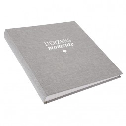 Goldbuch 27616 Fotoalbum Linum 2.0 Herzensmomente 30x31 cm mit 60 Seiten