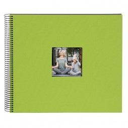 Goldbuch 25976 Spiralalbum Bella Vista grün 30x34 cm , 40 schwarze Seiten