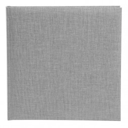 Goldbuch 24606 Summertime Leinen Trend grau , 25x25 cm , 60 weiße Seiten