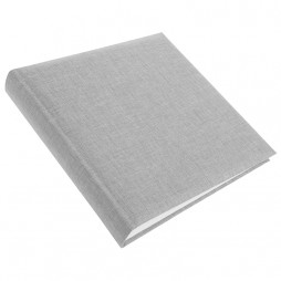 Goldbuch 24606 Summertime Leinen Trend grau , 25x25 cm , 60 weiße Seiten