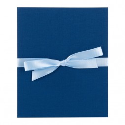Goldbuch Leporellomappe Linum blau 68916 für 10x Bilder 13x18cm