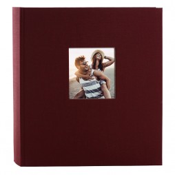 Goldbuch 27892 Fotoalbum Bella Vista bordeaux 30x31cm, 60 weiße Seiten
