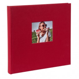Goldbuch 27890 Fotoalbum Bella Vista rot 30x31 cm , 60 weiße Seiten