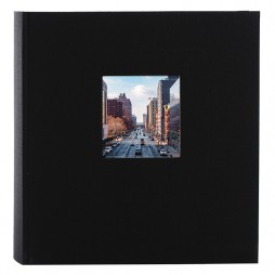Goldbuch 27897 Fotoalbum Bella Vista schwarz 30x31cm, 60 weiße Seiten