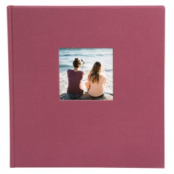 Goldbuch 27508 Fotoalbum Bella Vista fuchsia 30x31cm, 60 weiße Seiten