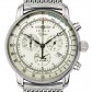 Zeppelin "100 Jahre" Herrenuhr Quarz Chronograph 86803 mit Lederarmband Leuchtzifferblatt
