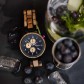 Waidzeit Chronograph GIN Black Berry Holzband Herrenuhrnuhr