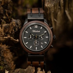 Waidzeit Chronograph Alpinist Herrenuhr Walnuss