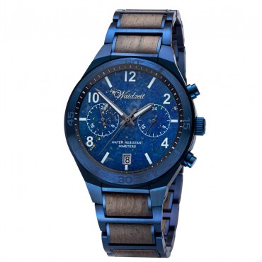 Waidzeit Neptun Herrenuhr mit Marmorziffernblatt Herrenuhr