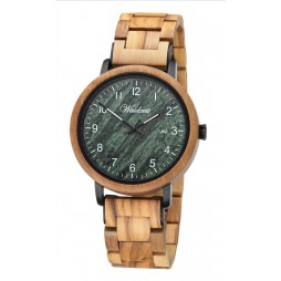 Waidzeit Matthias Herrenuhr mit Holzarmband