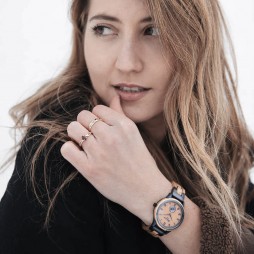 Waidzeit Holzuhr RUM Damenuhr mit Holzarmband