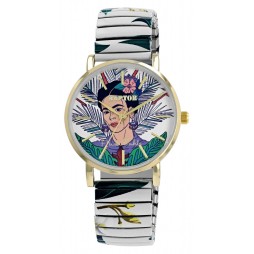 Raptor Damenarmbanduhr " Frida Kahlo Edition 01 " mit Zugband