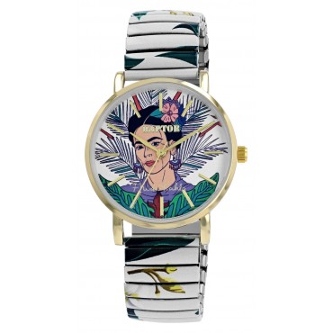 Raptor Damenarmbanduhr " Frida Kahlo Edition 01 " mit Zugband