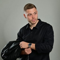 Herrenuhr Emil mit Edelstahlarmband , Datum und Wochentag