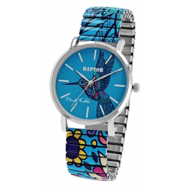 Raptor Damenarmbanduhr " Frida Kahlo Edition 021 " mit Zugband