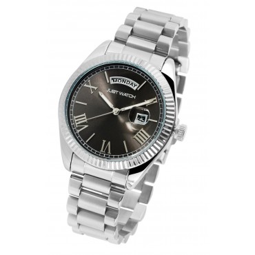 Herrenuhr Matteo mit Edelstahlarmband , Datum und Wochentag